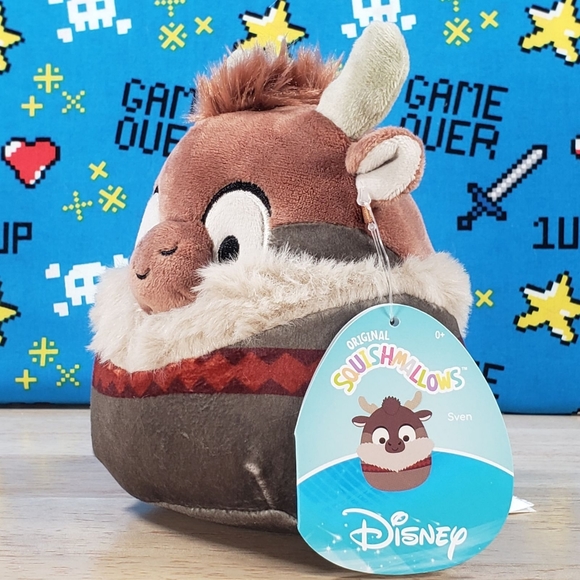 Squishmallow Sven the Reindeer Frozen 5" UltraSoft Disney Pixar Movie Plush NWT - Picture 6 of 12